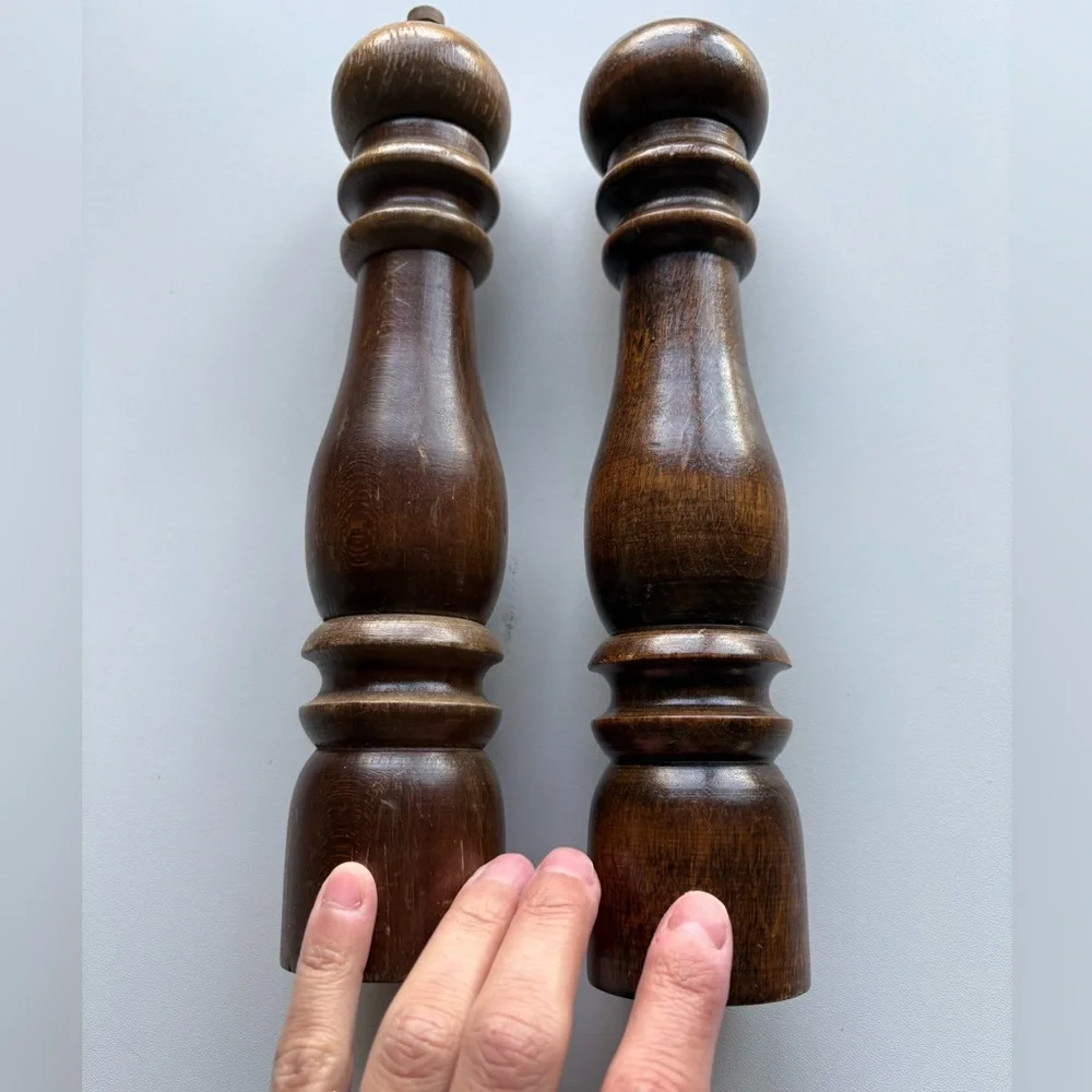 Vintage Napcoware Wooden Salt Shaker & Pepper Grinder
